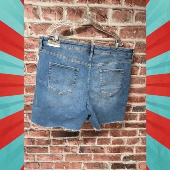 Women's AVA & VIV High Rise Stretch Denim Shorts‎ 22W - Picture 2 of 7